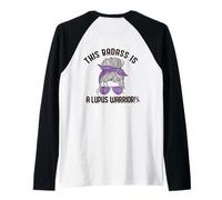 Questo Badass È Un Lupus Warrior Consapevolezza Donna Meme sul Retro Maglia con Maniche Raglan
