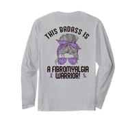 Questo Badass È Una Fibromyalgia GUERRIERA Donna sul Retro Maglia a Manica