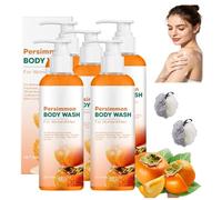 Questo Bagnoschiuma Al Cachi Deterge In Profondità Grazie All'Estratto Di Cachi. è Adatto Sia Per Uomini Che Per Donne E Rimuove Efficacemente Gli Odori Corporei Causati Dall'Invecchiamento. (5pcs)