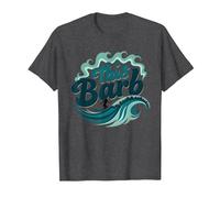 Questo Barb: Surfer Girl Ocean Wave Retro Maglietta, Uomo, Grigio Scuro, XXL