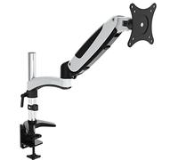 Questo braccio porta monitor HFTEK 2 3 fach supporto per Monitor supporto stand per monitor TFT LED LCD Plasma 15 17 19 20 21 22 23 24 27 Pollici con VESA 75/100 GM112D weiss
