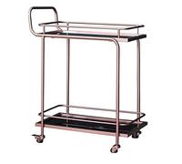 Questo Carrello Bar su Ruote con Ripiani a 2 Livelli è Un Pratico Organizer Mobile per Cucina e Soggiorno, Ideale per servire e intrattenere Gli Ospiti.