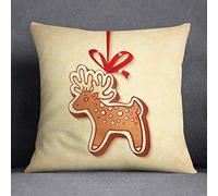 Questo Casa Copricuscino natalizio, decorativo, morbido, confortevole, auto, ufficio, divano, soggiorno, divano, camera da letto, decorazione, 45 x 45 cm, progettato e realizzato in Turchia