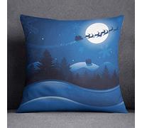 Questo Casa Copricuscino natalizio, decorativo, morbido, confortevole, auto, ufficio, divano, soggiorno, divano, camera da letto, decorazione, 45 x 45 cm, progettato e realizzato in Turchia