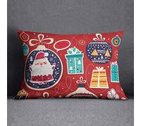 Questo Casa Federa decorativa per cuscino di Natale, morbida, confortevole, auto, ufficio, divano, soggiorno, camera da letto, 35 x 50 cm, progettata e prodotta in Türkiye