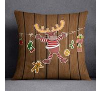 Questo Casa Federa per cuscino di Natale, morbida e confortevole, auto, ufficio, divano, soggiorno, camera da letto, 45 x 45 cm, progettata e prodotta in Türkiye