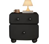 Questo Comodino con Luce Notturna e 2 cassetti, dallo Stile Carino e Semplice, Offre Un Pratico Spazio per riporre Oggetti ed è Adatto per Soggiorno, Camera da Letto o Come tavolino Laterale