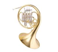 Questo Corno Francese A Quattro File Singole Con Chiave In Fa È Progettato Per Principianti E Studenti D'esame Professionisti. Corno Francese In Ottone