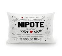 Questo cuscino appartiene alla migliore nipote del mondo Spero che ogni volta che abbracci questo cuscino ti ricordi quanto ti voglio bene Federe per il compleanno della nipote Regalo di Natale