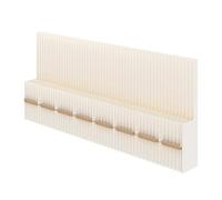 Questo divisorio Retrattile in Carta con mensole è Un separatore temporaneo per Camera da Letto, spogliatoio, Biblioteca o Ufficio (4x1,6 m/13,12x5,25 Piedi).