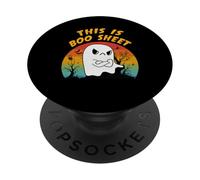 Questo è boo foglio fantasma retrò costume di Halloween uomini donne PopSockets PopGrip Adesivo