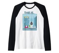 Questo è.. BS, Toro Seduto sul Bagno pubblico, Meme Divertente, Divertimento, Bu Maglia con Maniche Raglan