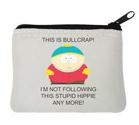 Questo è BULLCRAP Non Seguire Questo Hippie Neoprene Coin Purse Pouch 10x11cm Bianco