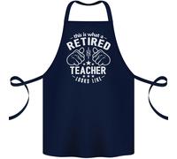 Questo È Che Pensionato Insegnante Guarda Come Cotone Grembiule 100% Biologico