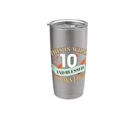 Questo è ciò che 10 E Beato sembra 10 ° compleanno Bicchiere termico in acciaio inox doppia parete