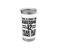 Questo è ciò che un fantastico 42 anni sembra compleanno Bicchiere termico in acciaio inox doppia parete