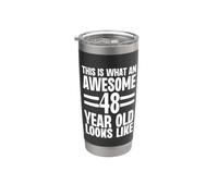 Questo è ciò che un fantastico 48 anni sembra compleanno Bicchiere termico in acciaio inox doppia parete