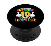 Questo è ciò che un fantastico bambino di 10 anni assomiglia al decimo compleanno PopSockets PopGrip Adesivo