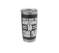 Questo è ciò che un fantastico bambino di 10 anni sembra compleanno Bicchiere termico in acciaio inox doppia parete