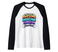 Questo è ciò Che Un Fantastico Chirurgo endocrino Sembra Divertente Maglia con Maniche Raglan