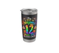 Questo è ciò che un fantastico dodicenne sembra 12 ° compleanno Bicchiere termico in acciaio inox doppia parete