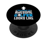 Questo è ciò che un giocatore di golf impressionante assomiglia a un giocatore di golf PopSockets PopGrip Adesivo