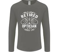 Questo È Ciò Che Un Ottico In Pensione Ha L'Aspetto Di Uomo Manica Lunga T-Shirt
