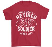 Questo È Ciò Che Un Soldato In Pensione Ha L'Aspetto Di T-Shirt Uomo 100% Cotone