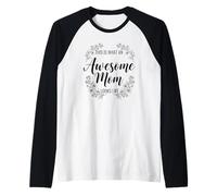 Questo è ciò Che Una Mamma Fantastica Sembra Carina Mamma Maglia con Maniche Raglan