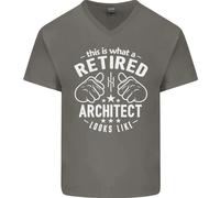 Questo È Come Appare Un Architetto In Pensione Maglietta In Cotone A V Collo