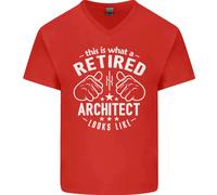 Questo È Come Appare Un Architetto In Pensione Maglietta In Cotone A V Collo