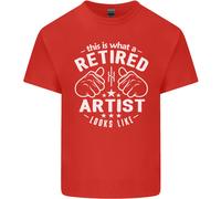 Questo È Come Appare Un Artista In Pensione Uomo Cotone T-Shirt Tee Top