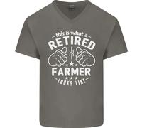 Questo È Come Appare Un Contadino In Pensione Maglietta In Cotone A V
