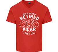 Questo È Come Appare Un Vicario In Pensione Maglietta In Cotone A V Collo