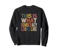 Questo È Come ASMEMBRA DEMOCRAZIA Design Protest Equality Felpa