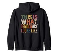 Questo È Come ASMEMBRA DEMOCRAZIA Design Protest Equality Felpa con Cappuccio