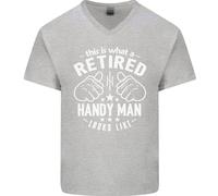 Questo È Come Si Presenta Un Uomo Fai Da Te In Pensione Maglietta In Cotone A V