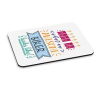 Questo È Cosa Un Bellissimo Motociclista Si Presenta Come PC Computer Mouse Pad