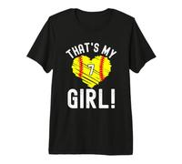 Questo è Il Cuore di Softball Numero 7 della mia Ragazza Maglietta Premium
