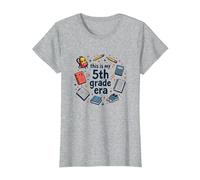 Questo è Il Divertimento delle Forniture Scolastiche nostalgiche della mia Quinta elementare Maglietta, Donna, Grigio Melange, XXL