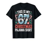 Questo è Il Mio 6 7 Natale Pigiama Shirt 2025 Adolescenti Bambini 67 Maglietta