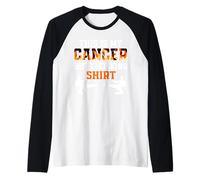 Questo è Il Mio Calcio di Combattimento Contro Il Cancro Maglia con Maniche Raglan