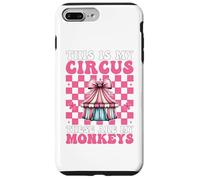 Questo è il mio circo Queste sono le mie scimmie Carnival Tent Girl Custodia per iPhone 7 Plus/8 Plus