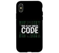 Questo è il mio codice di abbigliamento Progarmmier Nerd Computer Nerd Detti Custodia per iPhone X/XS