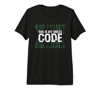 Questo è Il Mio codice di Abbigliamento Progarmmier Nerd Computer Nerd Detti Maglietta Premium