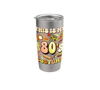 Questo è il mio costume anni '80, regalo per feste anni '80 Bicchiere termico in acciaio inox doppia parete