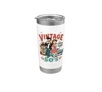 Questo è il mio costume da auto vintage anni '50 Rockabilly Diner Bicchiere termico in acciaio inox doppia parete