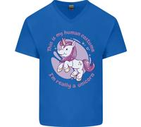 Questo È Il Mio Costume Da Unicorno Abito Elegante Uomo T-Shirt In Cotone A V