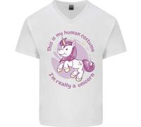 Questo È Il Mio Costume Da Unicorno Abito Elegante Uomo T-Shirt In Cotone A V