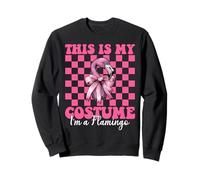 Questo è Il Mio Costume I'm A Flamingo Girl Mom Coquette Bow Felpa